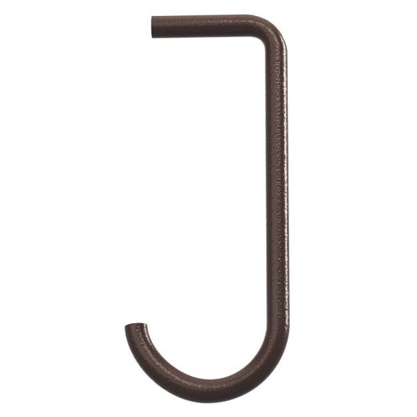 Set of 5 Hooks for Metal Shelf - Dark Brown