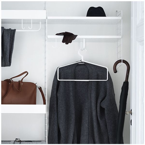 30cm Rod for Metal Shelf - White
