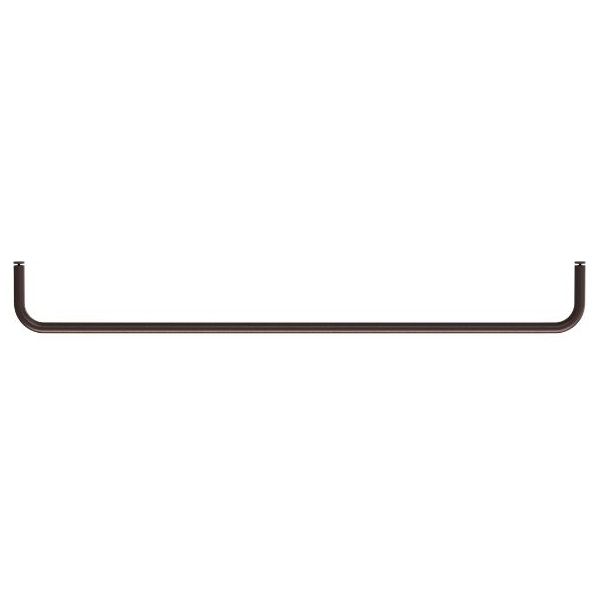 Tringle 78 cm pour étagère métal - Marron foncé