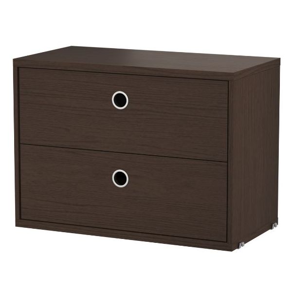 Chest w/ 2 Drawers 58 x 30 cm - Dark Oak