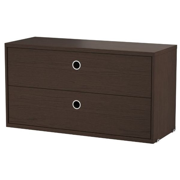 Chest w/ 2 Drawers 78 x 30 cm - Dark Oak