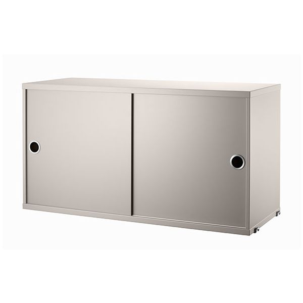 Caisson 2 portes coulissantes 78 x 30 cm - Beige