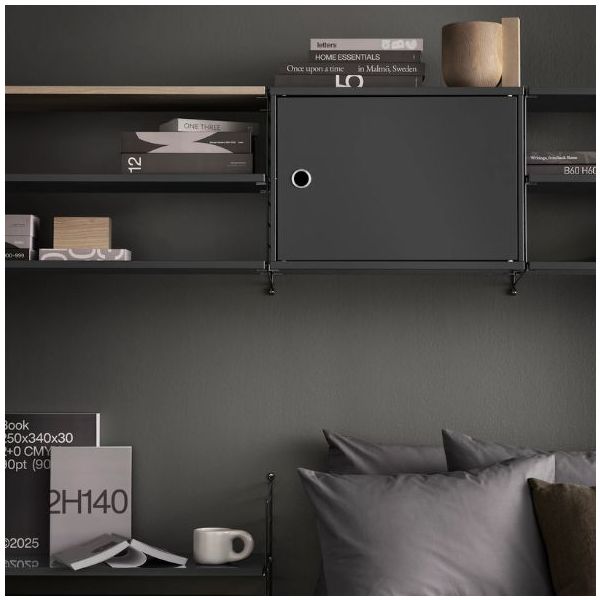 Cabinet w/ Swing Door 58 x 30 cm - Dark Grey