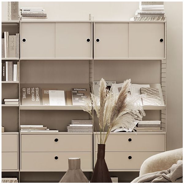 Etagère pour magazines 78 x 30 cm - Beige