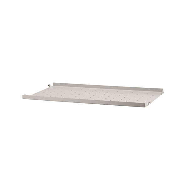 Etagère métal 58 x 30 cm - Petit rebord - Beige
