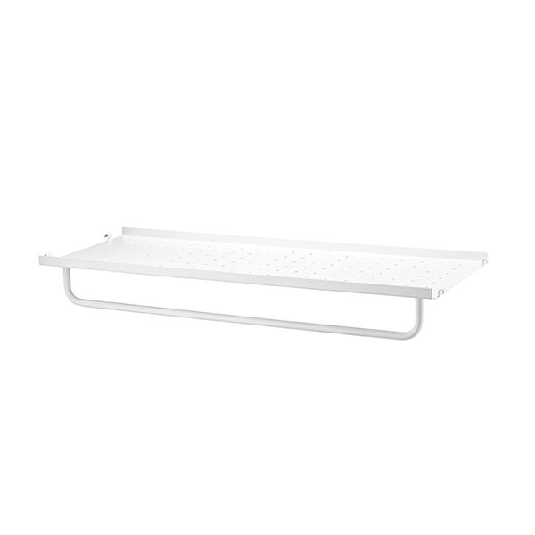 Regalboden Metall 78 x 30 cm – tiefe Kante - Weiss