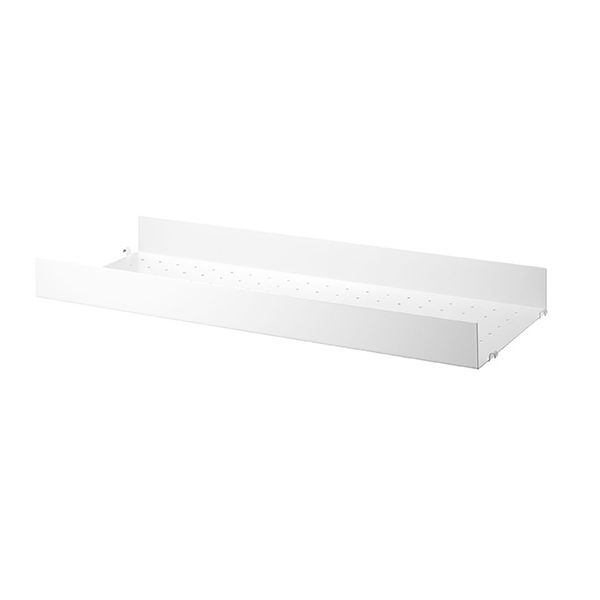 Metal Shelf 78 x 30 cm - Large Edge - White