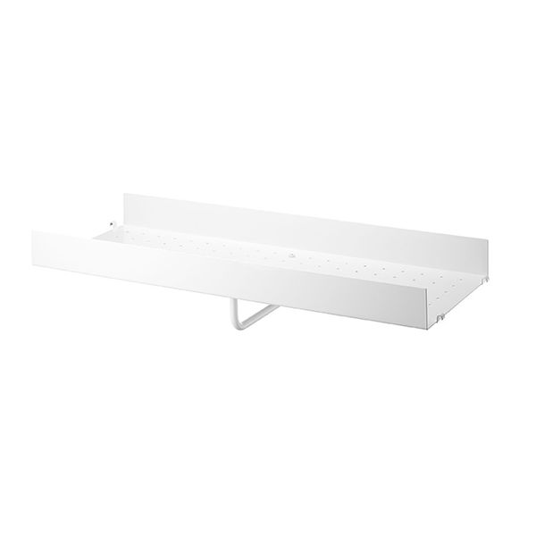 Metal Shelf 78 x 30 cm - Large Edge - White