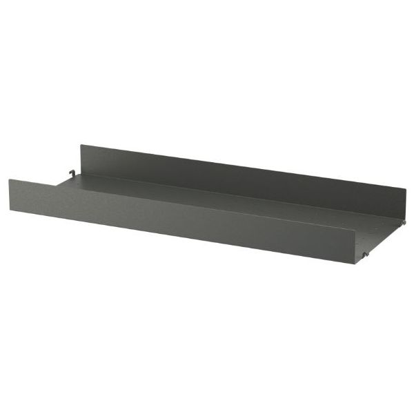 Metal Shelf 78 x 30 cm - Large Edge - Dark Grey