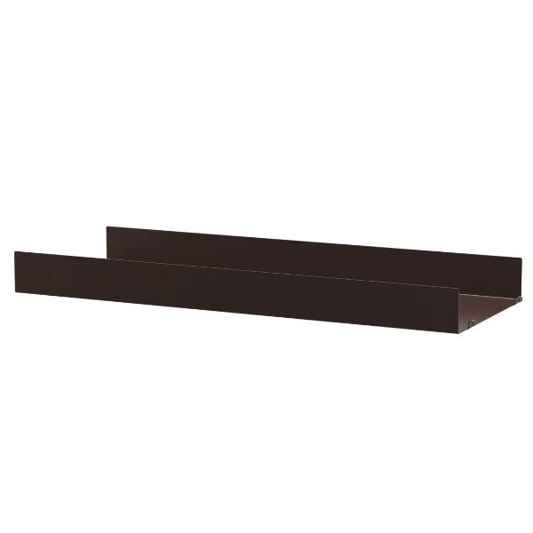 Metal Shelf 78 x 30 cm - Large Edge - Dark Brown