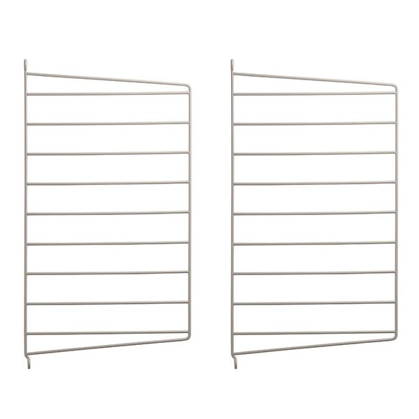 Set de 2 montants muraux 50 x 30 cm - Beige