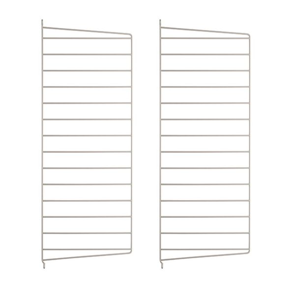 Set de 2 montants muraux 75 x 30 cm - Beige