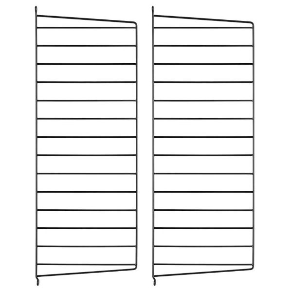 Set of 2 Wall Panels 75 x 30 cm - Dark Grey