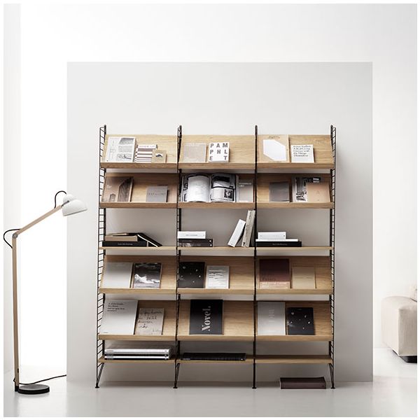 Set de 2 montants au sol 200 x 30 cm - Brun