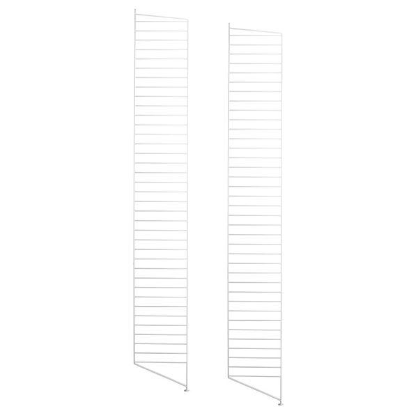Set of 2 Floor Panels 200 x 30 cm - White