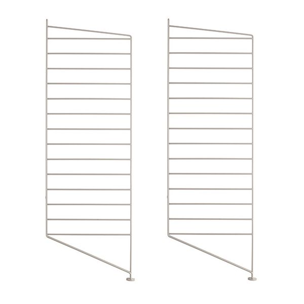 Set of 2 Floor Panels 85 x 30 cm - Beige