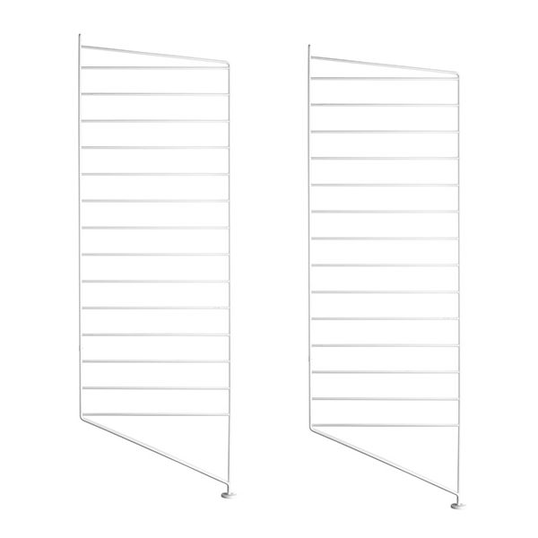 Set of 2 Floor Panels 85 x 30 cm - White