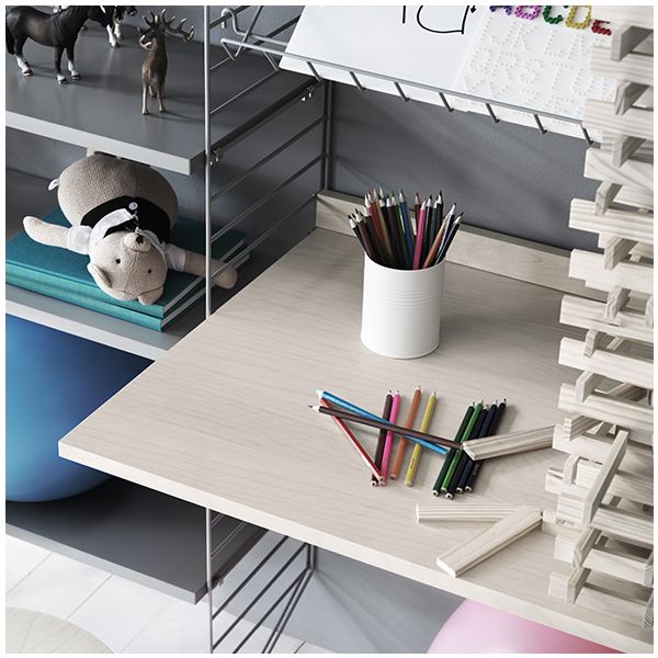 Plateau de bureau 78 x 58 cm - Frêne