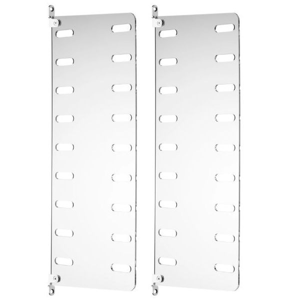 Set of 2 Plexi Wall Panels 50 x 20 cm - Clear Perspex