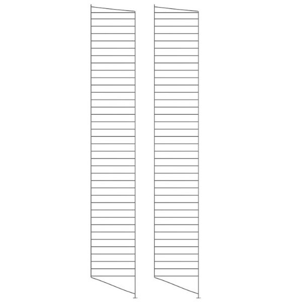 Set of 2 Floor Panels 200 x 30 cm - Dark Grey