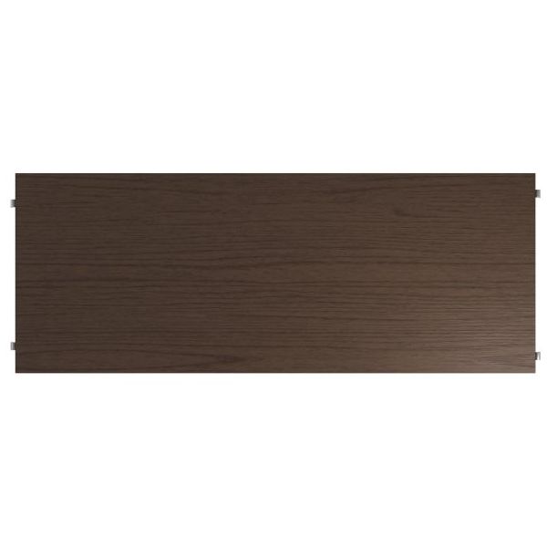Set de 3 étagères 78 x 30 cm - Chêne foncé