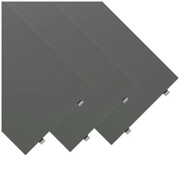 Set of 3 Shelves 78 x 30 cm - Dark Grey