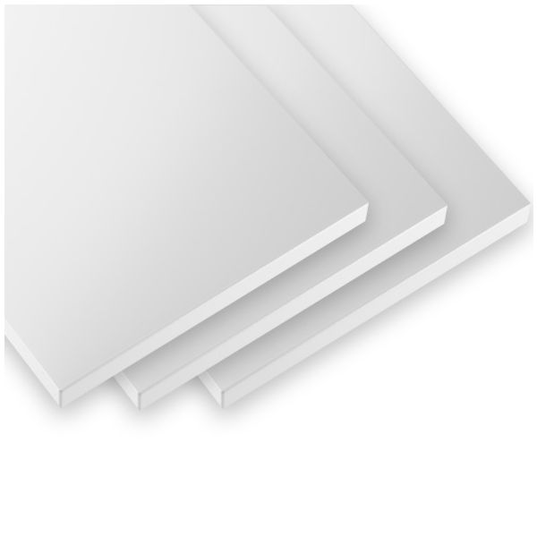 Set of 3 Shelves 78 x 20 cm - White