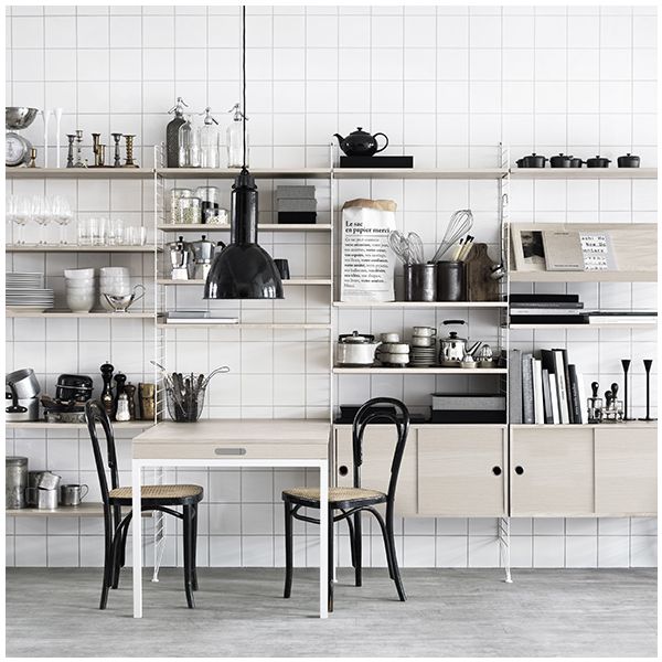 Folding Table - Ash / White
