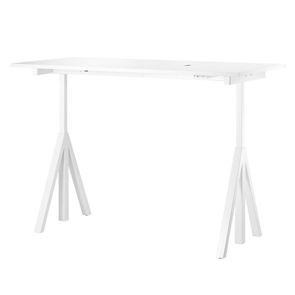 Height-Adjustable Desk 160 x 78 cm - From Age 7 - White