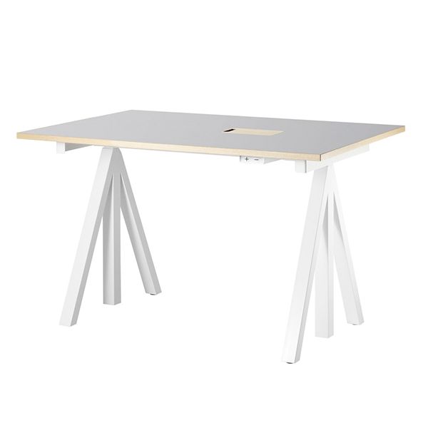Bureau Ajustable 120 x 78 cm - Dès 7 ans - Linoleum Gris