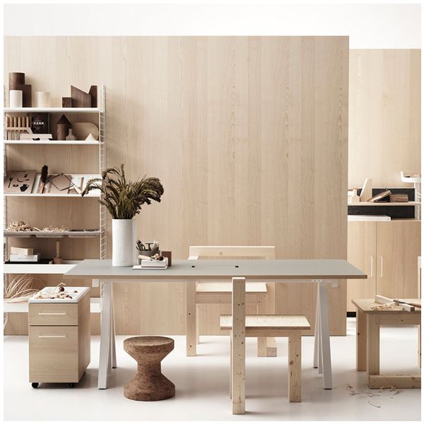 Height-Adjustable Desk 140 x 78 cm - From Age 7 - Linoleum Grey