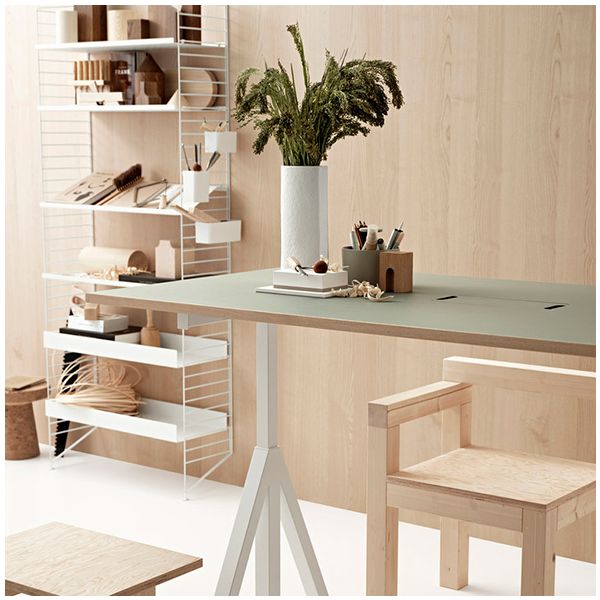 Height-Adjustable Desk 180 x 78 cm - From Age 7 - Linoleum Grey