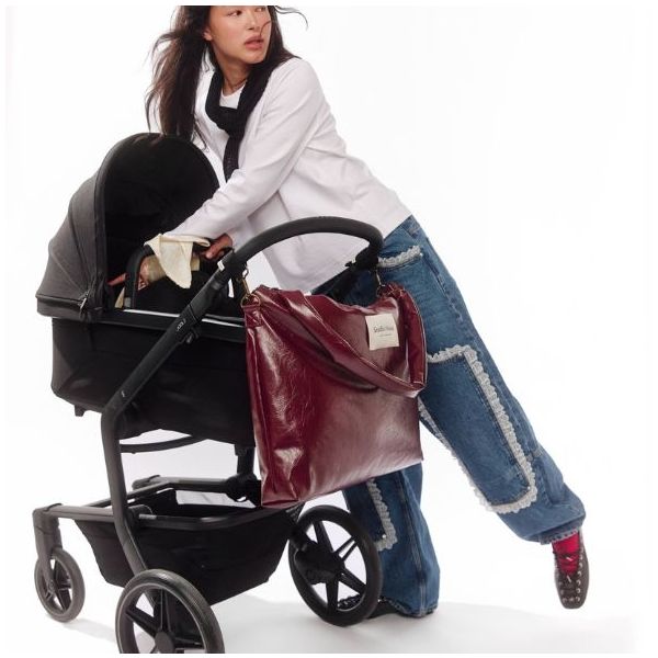 Wickeltasche Veganes Leder - Bordeaux