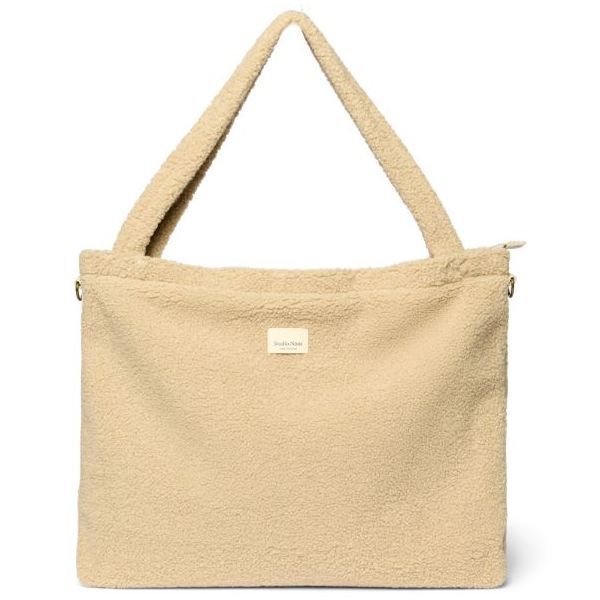 Wickeltasche - Teddy Ecru