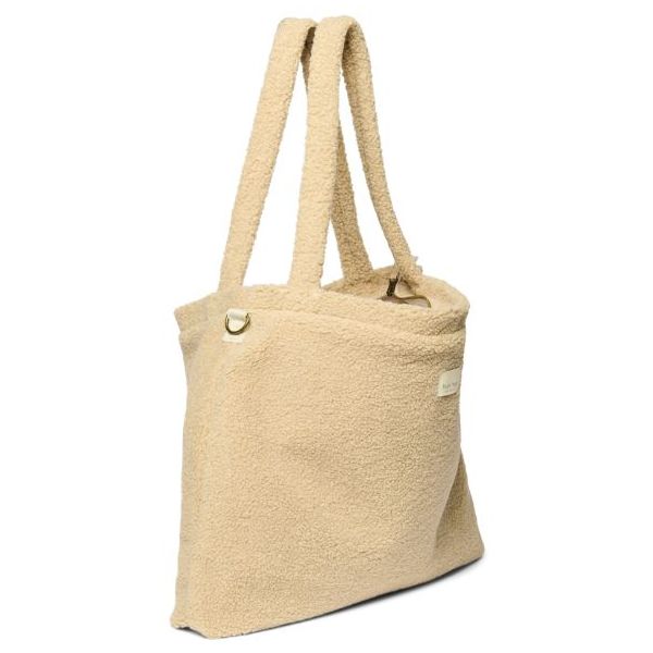 Wickeltasche - Teddy Ecru