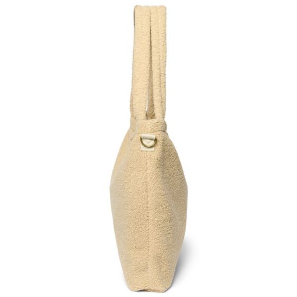Wickeltasche - Teddy Ecru