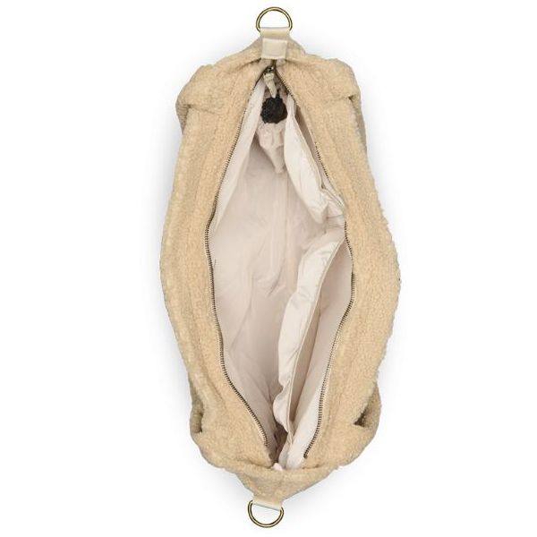 Wickeltasche - Teddy Ecru Herzen