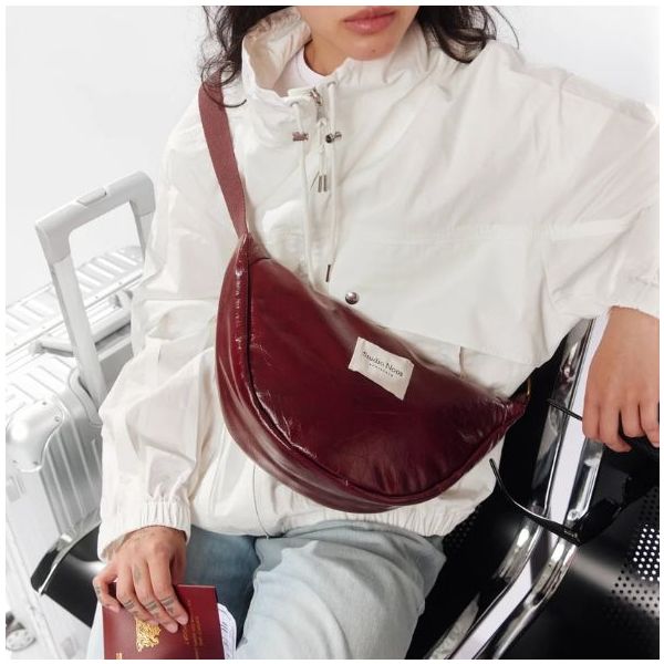 Gürteltasche für Erwachsene Veganes Leder - Bordeaux