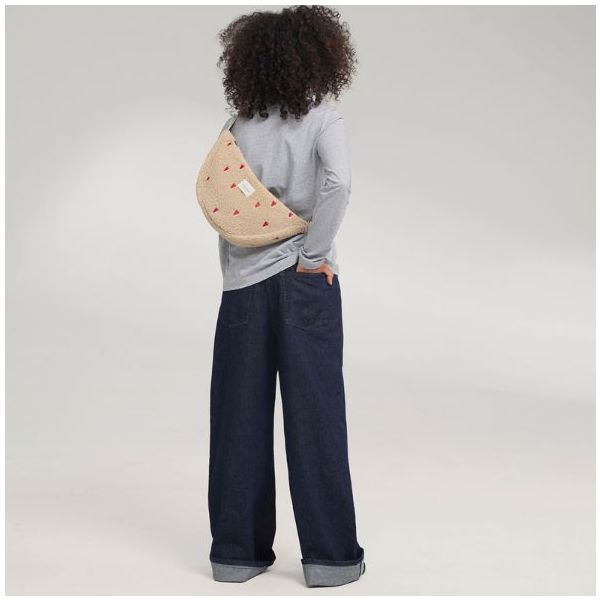 Gürteltasche für Erwachsene - Teddy Ecru Herzen