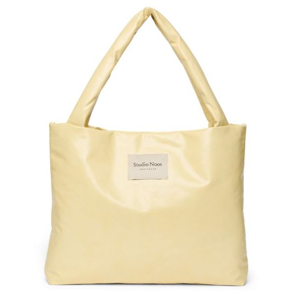 Tragetasche Mom Veganes Leder - Gelb