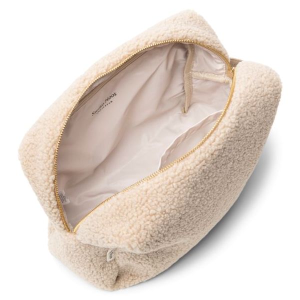 Kosmetiktasche - Teddy Ecru