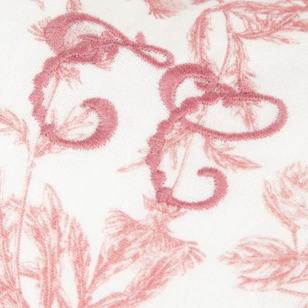 Reversible Cushion - Toile de Jouy Pink