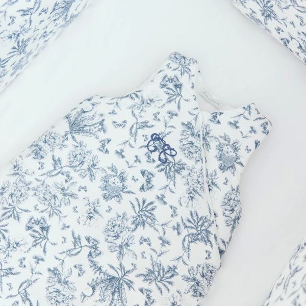 Sleeping Bag 1-2 years - Toile de Jouy Blue
