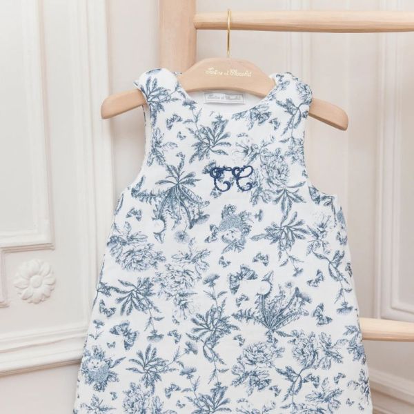 Sleeping Bag 3-9 months - Toile de Jouy Blue