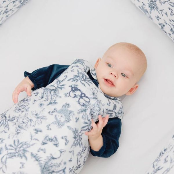 Sleeping Bag 3-9 months - Toile de Jouy Blue