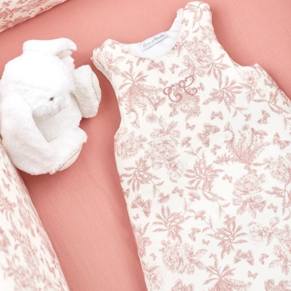 Sleeping Bag 3-9 months - Toile de Jouy Pink