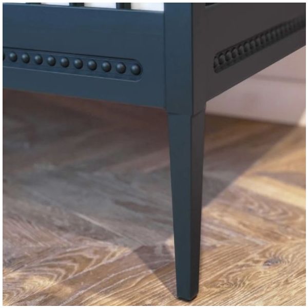 Mitwachsendes Babybett 70 x 140 Gustavienne x Tartine et Chocolat - Matratze inklusive - Dunkelblau