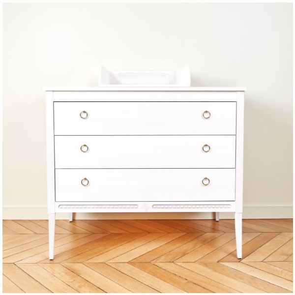 Wickelauflage Gustavienne x Tartine et Chocolat - Weiss