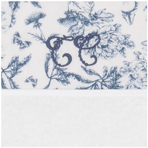 Changing Mattress Cover - Toile de Jouy Blue
