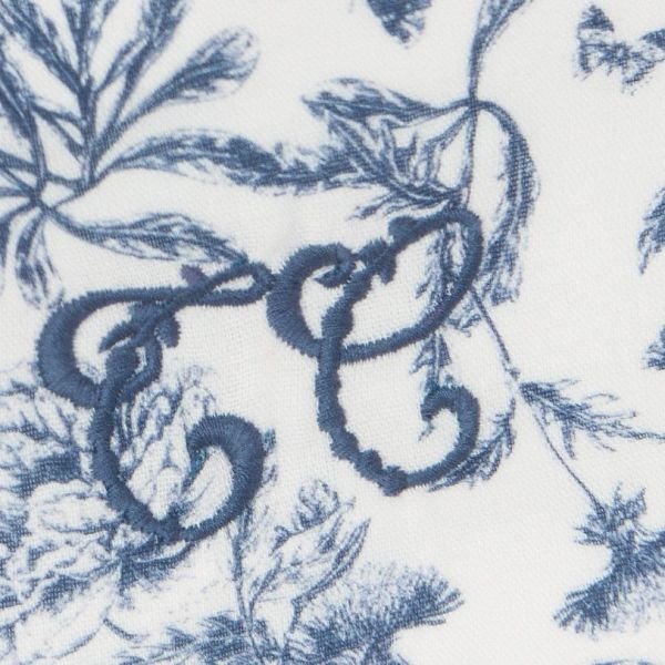 Storage Basket - Toile de Jouy Blue